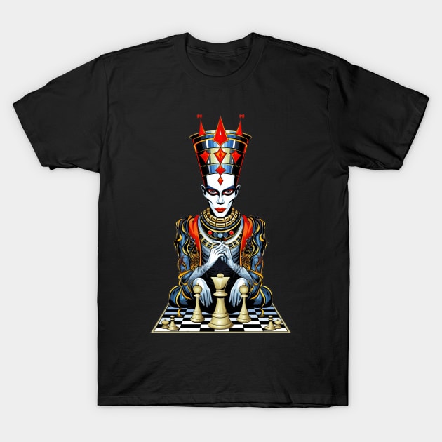 Psychedelic Joker Chess T-Shirt by TNM Design